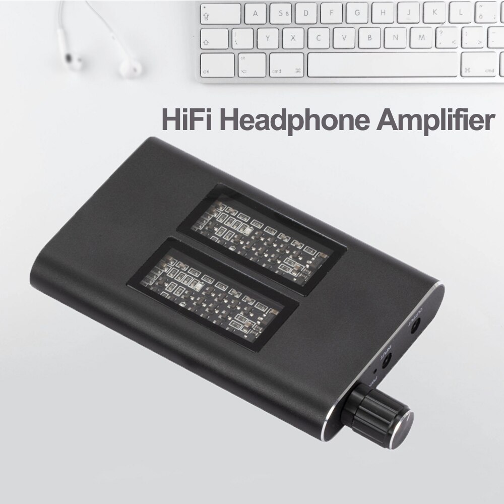HiFi 이어폰 헤드폰 앰프, 3.5mm 오디오 1000mAH 2 단계 수신 스위치 앰프 오디오 케이블 휴대용 16-150 Ohm 헤드폰